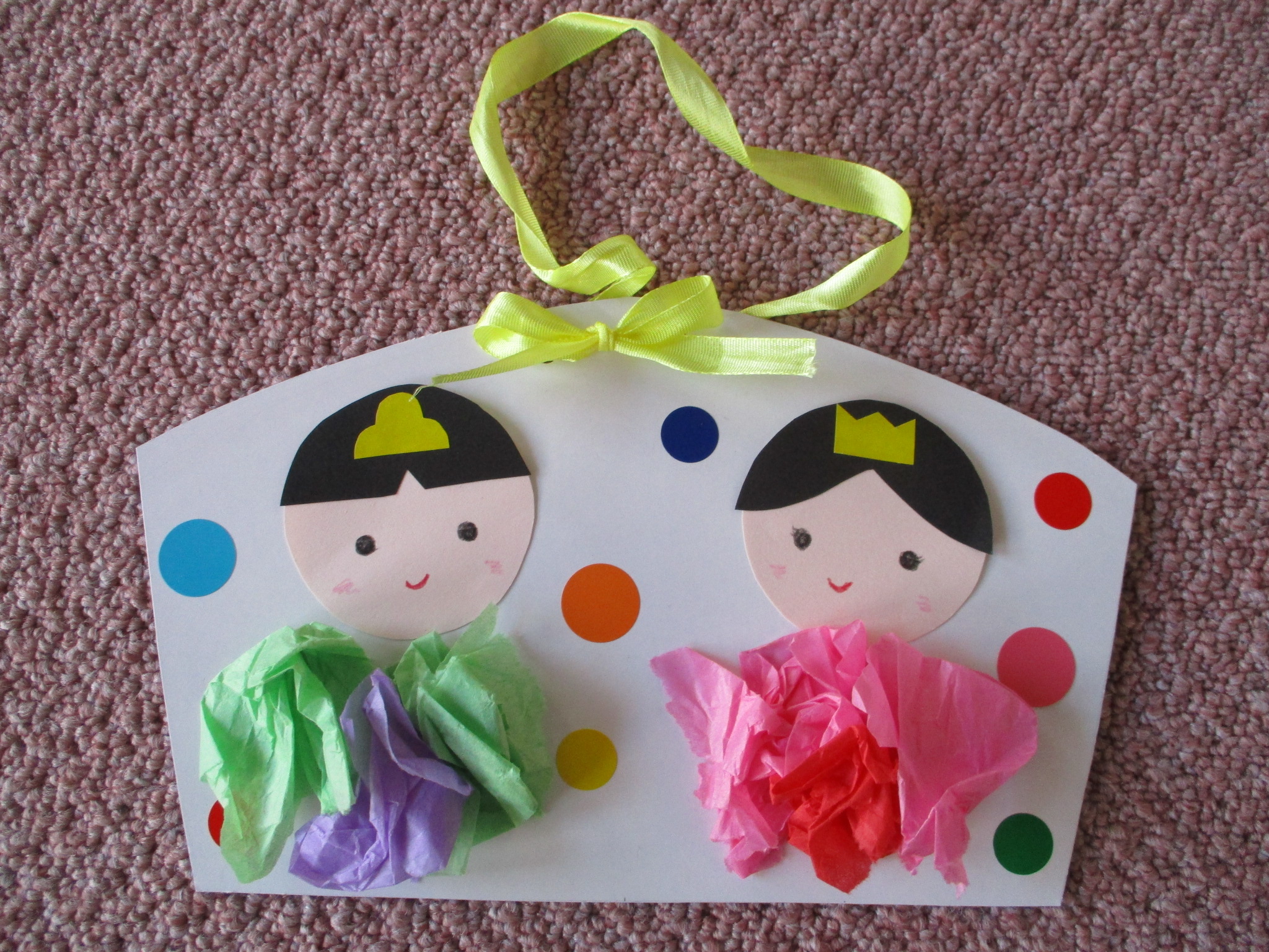 親子簡単工作「ひなかざりを作ろう！」